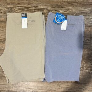 Men’s Columbia PFG Flat front Shorts😀 Bundle of 2 with TAGS